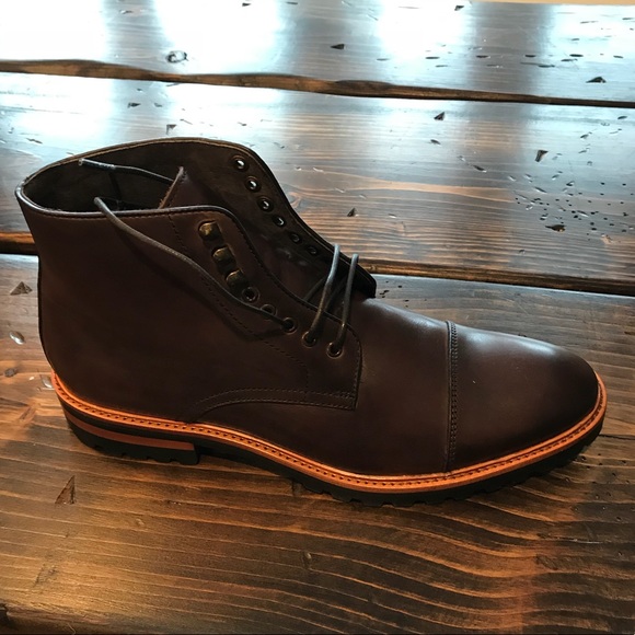 Millburn co cap-toe leather boot, chestnut - Picture 2 of 2